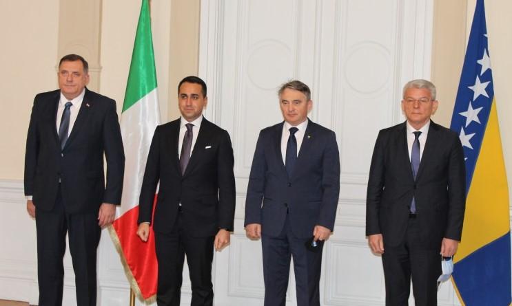 B&H Presidency members thank Minister Di Maio for Italy’s continued support