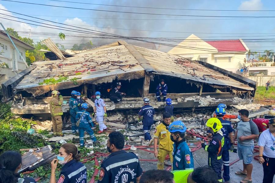 At least four killed in Bangkok residence collapse