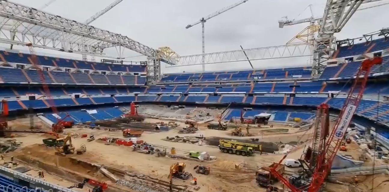 Kako izgleda novi Realov stadion danas, kranovi i mašine na travnjaku