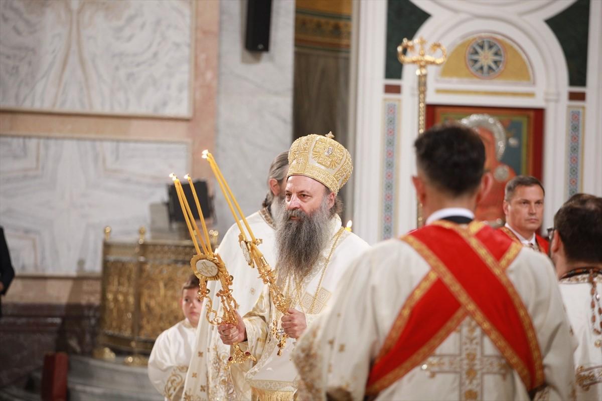Patrijarh Porfirije na liturgiji u Hramu svetog Save - Avaz