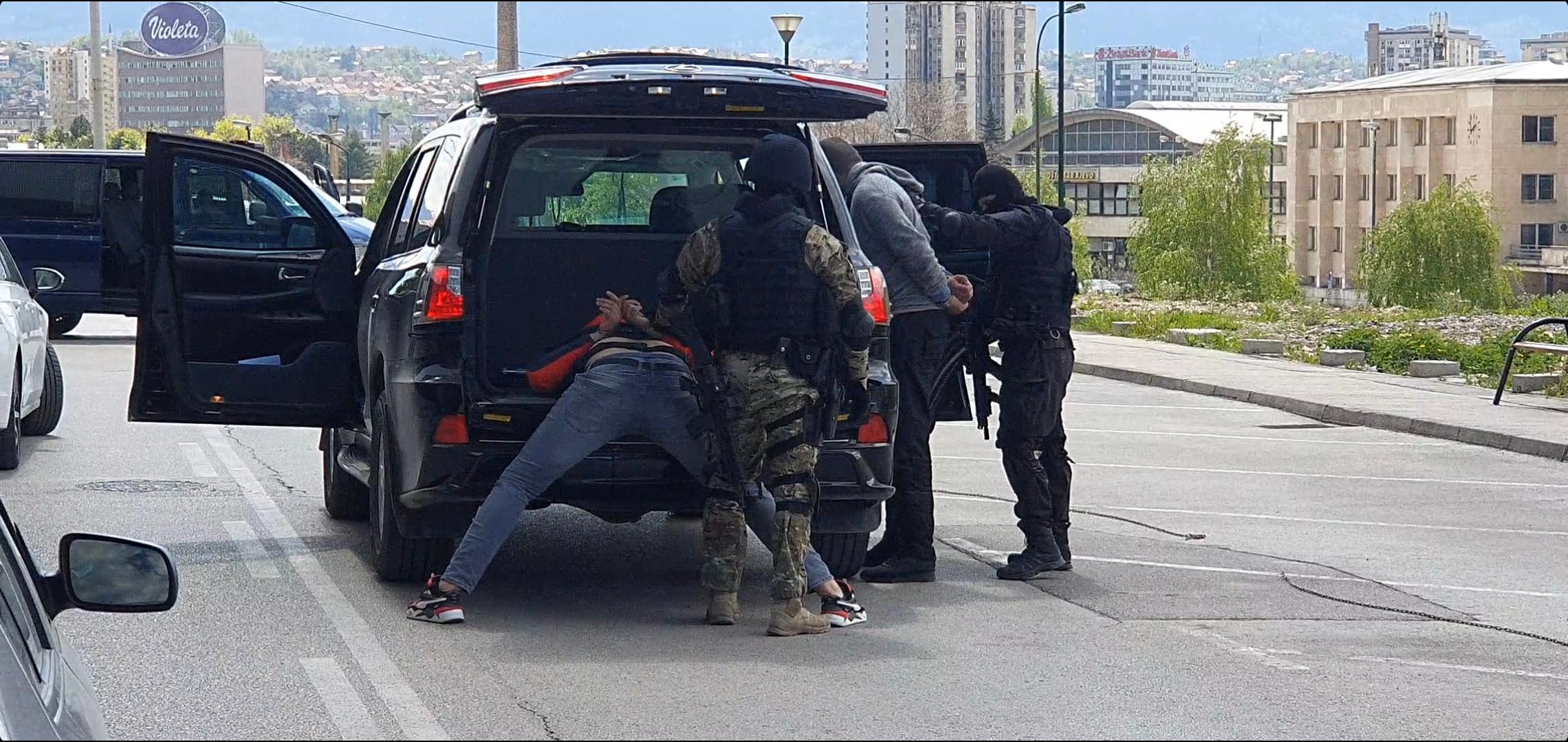 Arrest in front of "Avaz Twist Tower" - Avaz