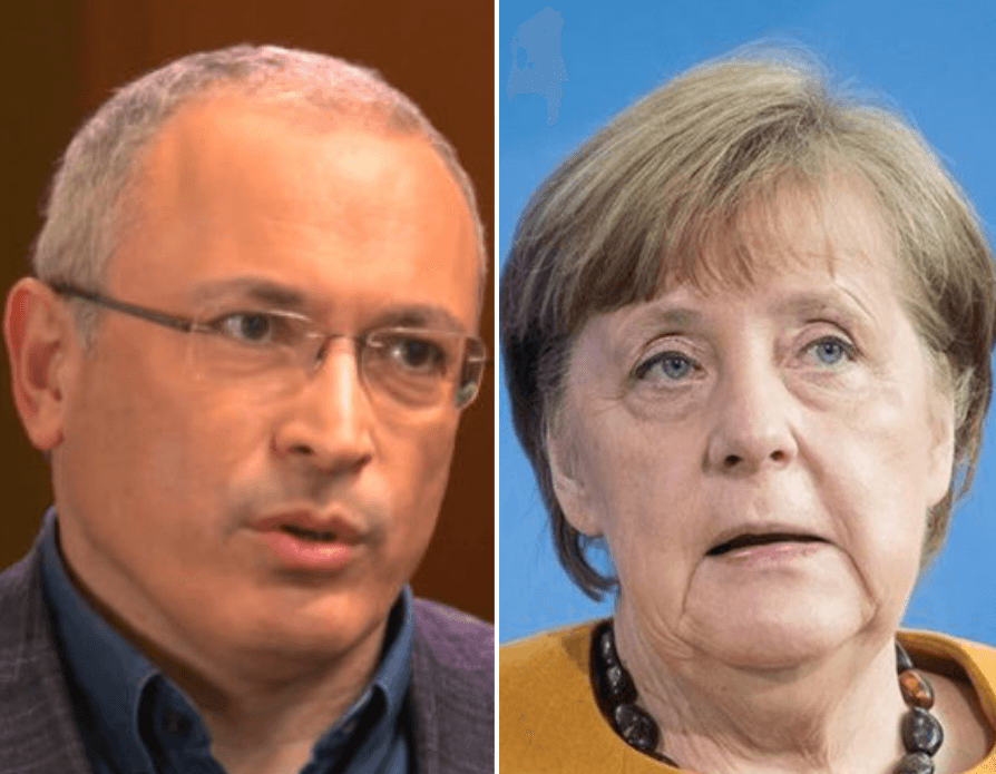 Mihail Hodorkovski i Angela Merkel - Avaz