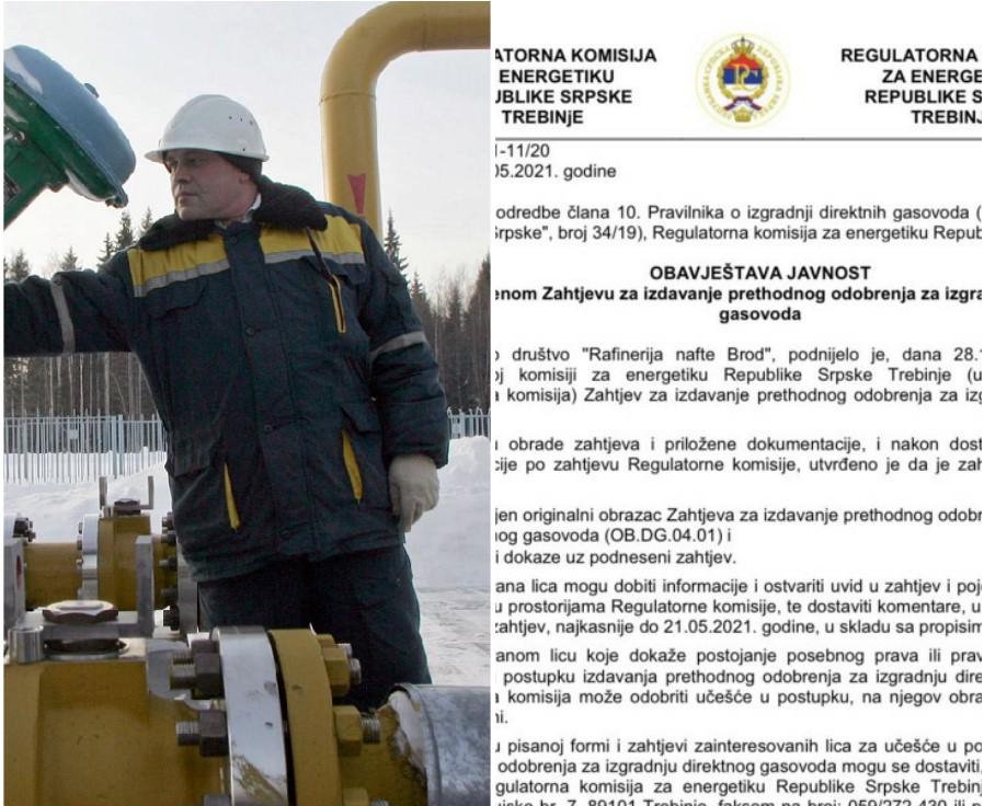 Izgradili plinovod za rafineriju Bosanski Brod, pa zatražili odobrenje za gradnju