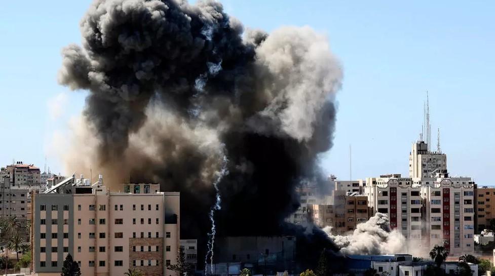 Israeli air strike flattens Gaza building hosting AP, Al Jazeera