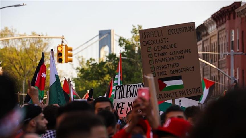 Thousands in US protest Israeli attacks in Palestine