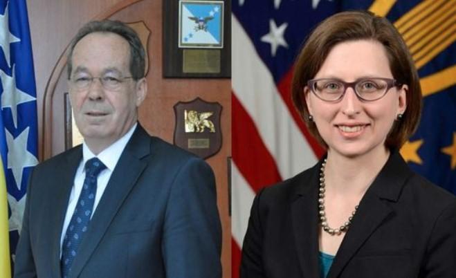 Ministar odbrane BiH Sifet Podžić razgovarao sa Laurom Kuper, zamjenicom pomoćnika državnog sekretara odbrane SAD
