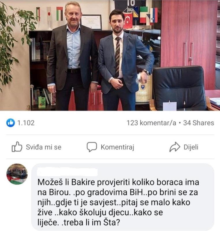 Komentar na Bakirovu objavu - Avaz