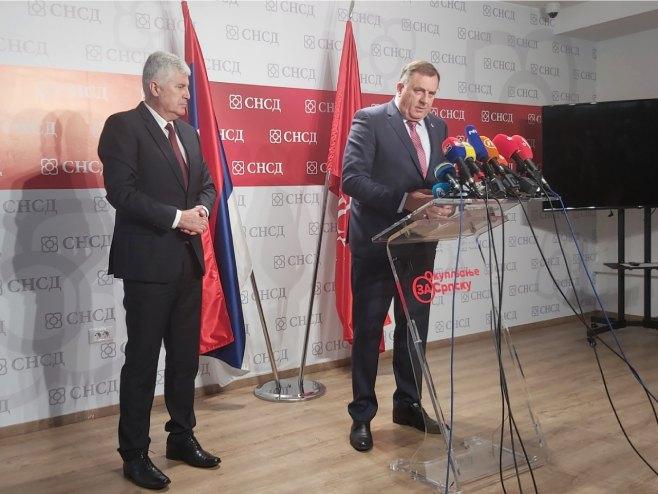 Dodik zahvalio Čoviću za pokretanje procesa na konstitutivnosti Srba u pojedinim kantonima - Avaz