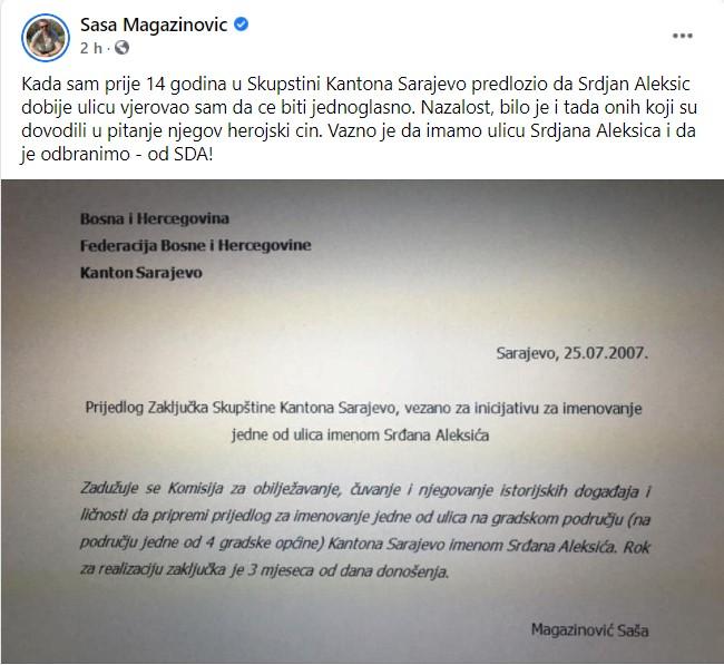 Prijedlog Zaključka Skupštine Kantona Sarajevo - Avaz