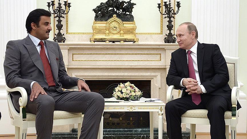Emir Tamim bin Hamad Al Thani and Vladimir Putin - Avaz