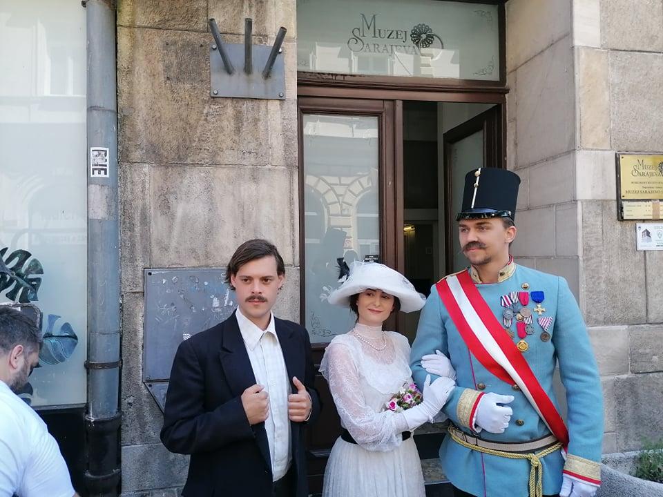 Godišnjica atentata: Gavrilo Princip, Franz Ferdinand i Sofija prošetali ulicama Sarajeva