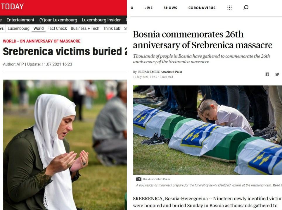 Svjetski mediji o genocidu u Srebrenici - Avaz