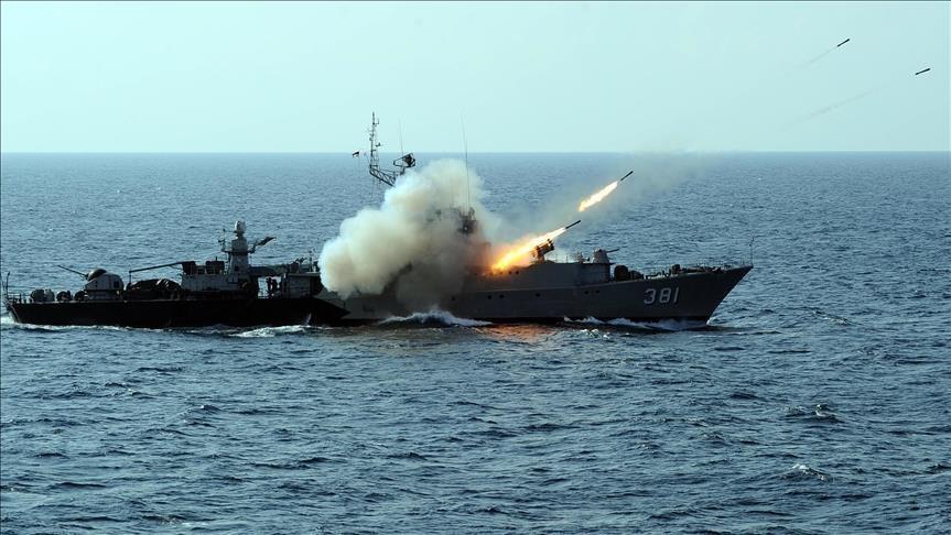 The anti-piracy military drill was held on Sunday and Monday in the Gulf of Aden off Somalia in East Africa - Avaz