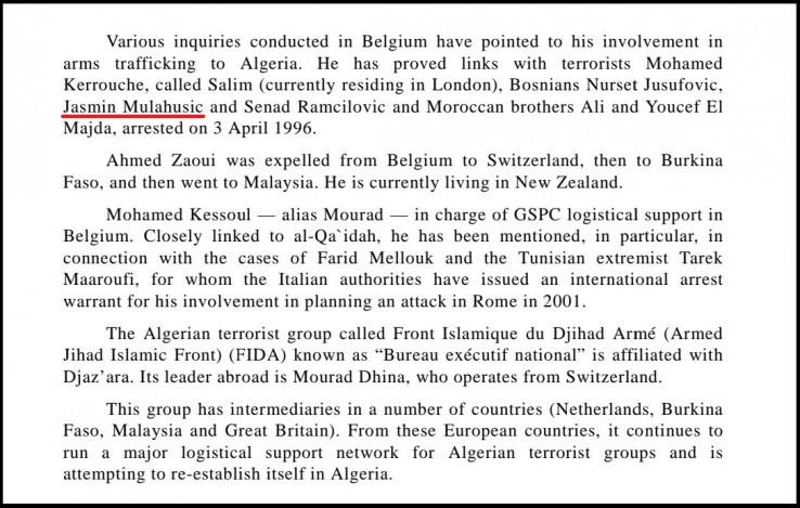 Facsimile of page 13 of the Report where the name of Jasmin Mulahusić is also stated - Avaz
