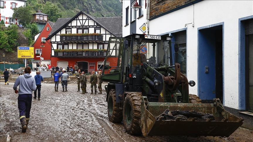 A view flood damaged area in Altenahr, Germany after a severe rainstorm and flash floods hit western states of Rhineland-Palatinate and North Rhine-Westphalia, on July 17, 2021. - Avaz