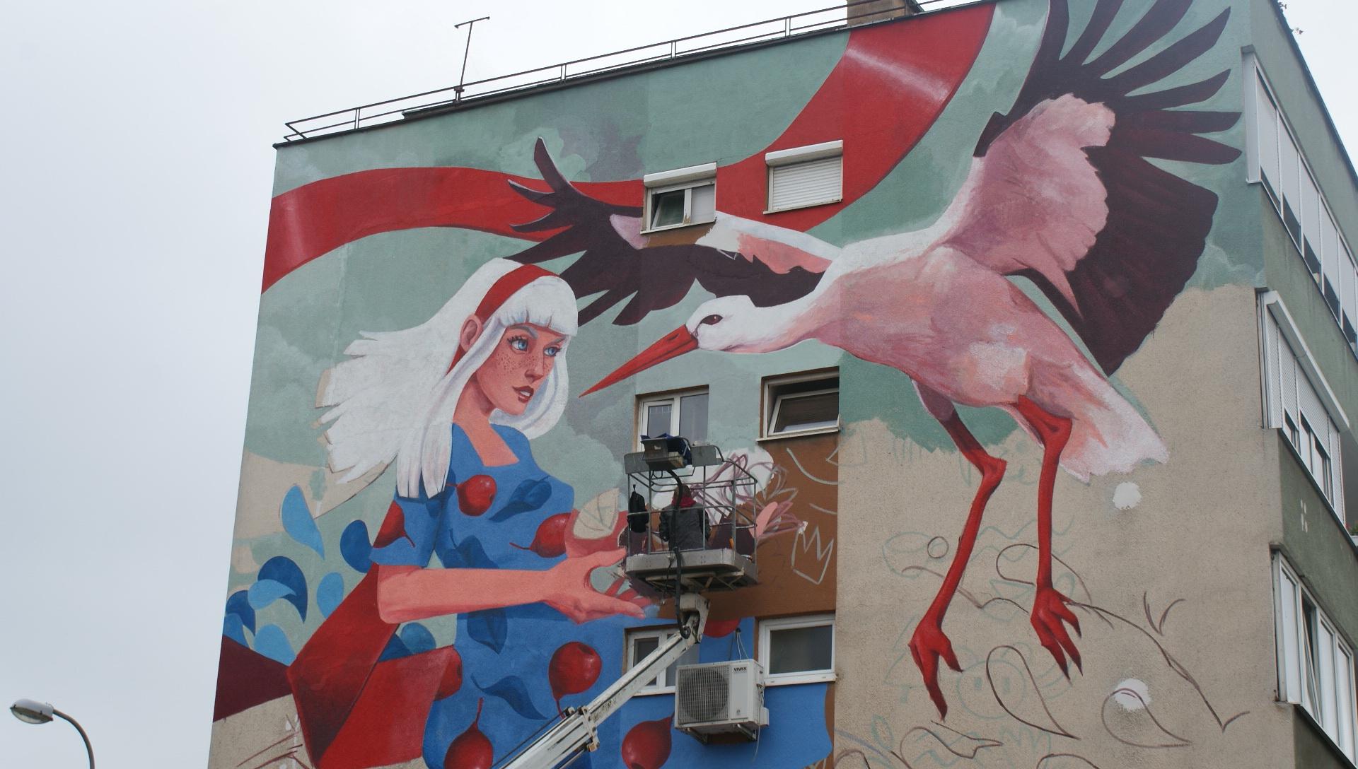 Oslikan najveći mural u gradu na Savi - Avaz