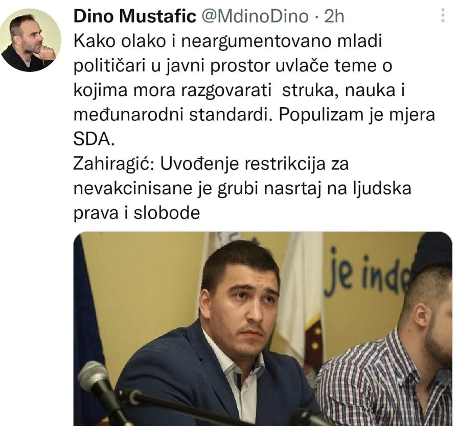 Mustafić ubrzo odgovorio Zahiragiću - Avaz
