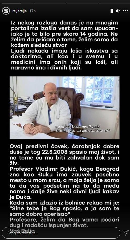 Stori koji je objavio Relja Popović - Avaz