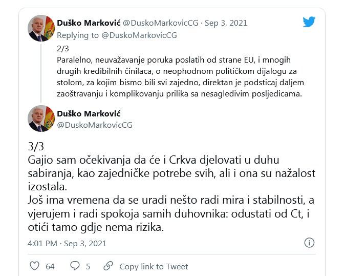 Status Duška Markovića - Avaz
