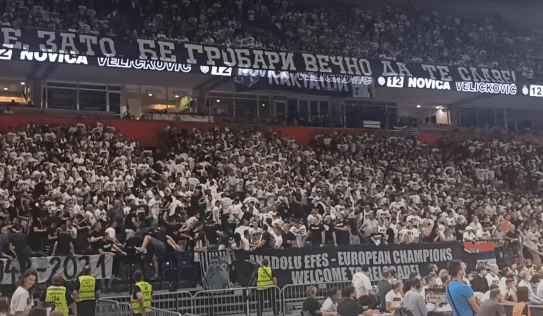 Navijači Partizana se potukli na oproštajnoj utakmici kapitena Veličkovića