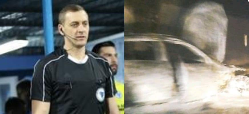 Nezvanično / Drama se nastavila nakon utakmice: U tunelu Lendava zapaljen automobil u kojem se vozio sudija Sabrija Topalović?