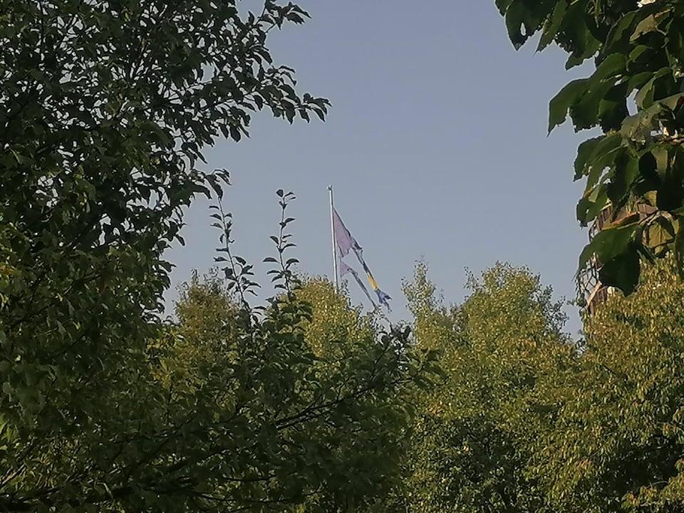 Uništena bh. zastava - Avaz