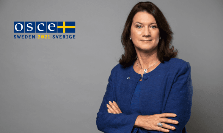 OSCE Chairperson-in-Office Ann Linde visiting Bosnia and Herzegovina today