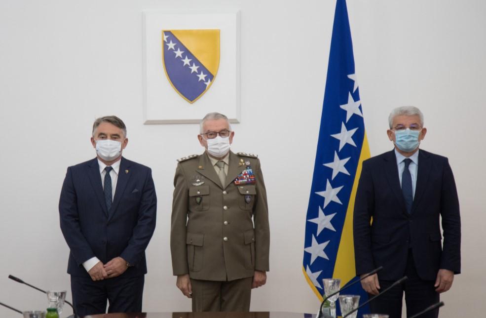 Komšić i Džaferović primili predsjedavajućeg Vojnog komiteta EU generala Klaudija Gracijana