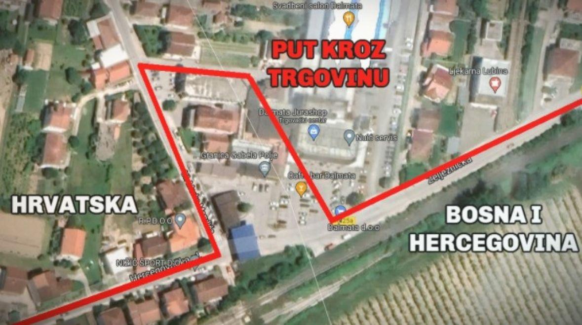 Novinari iz Hrvatske ušli u prodavnicu kod Metkovića i izašli u BiH, bez ikakve kontrole