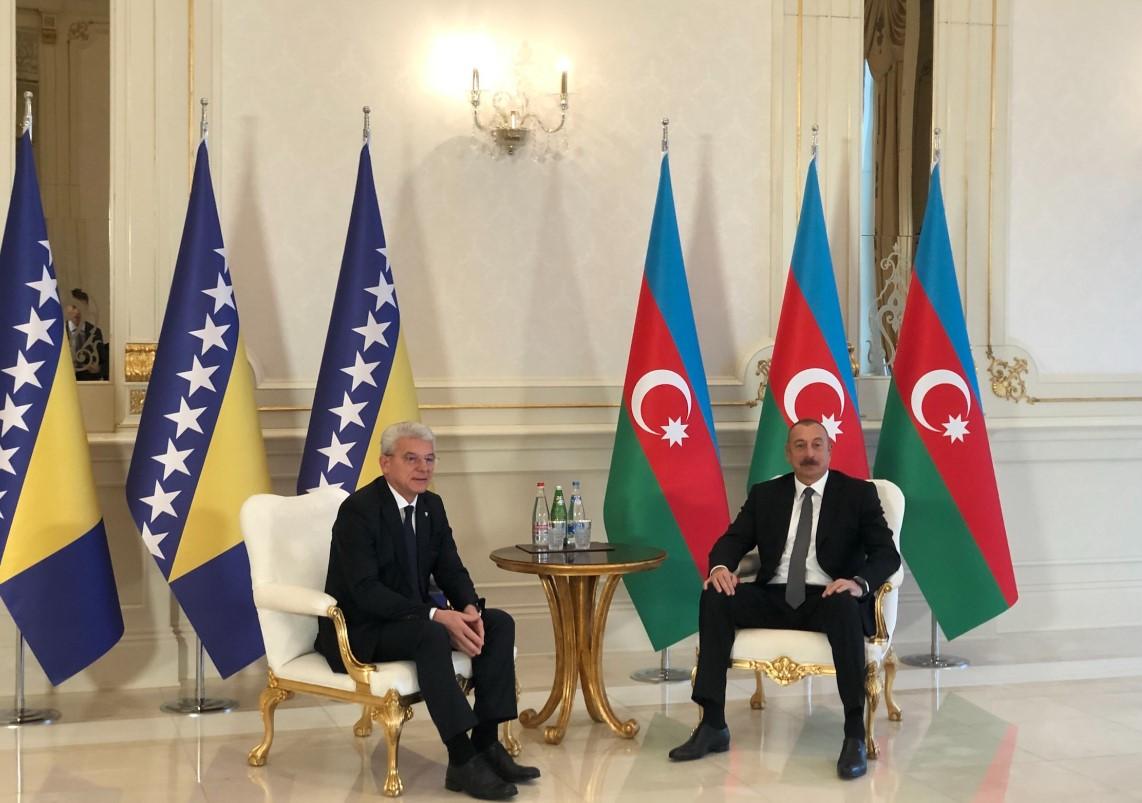 Džaferović se sastao s predsjednikom Azerbejdžana Ilhamom Alijevim