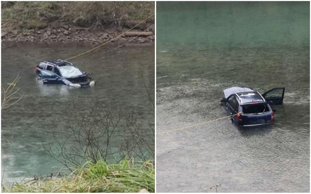 Pogledajte kako su dva muškarca gurnula vozilo u Drinu