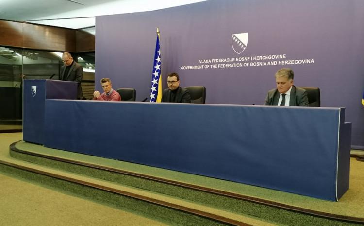 Husić, Džindić i Andelija na jučerašnjoj press konferenciji - Avaz