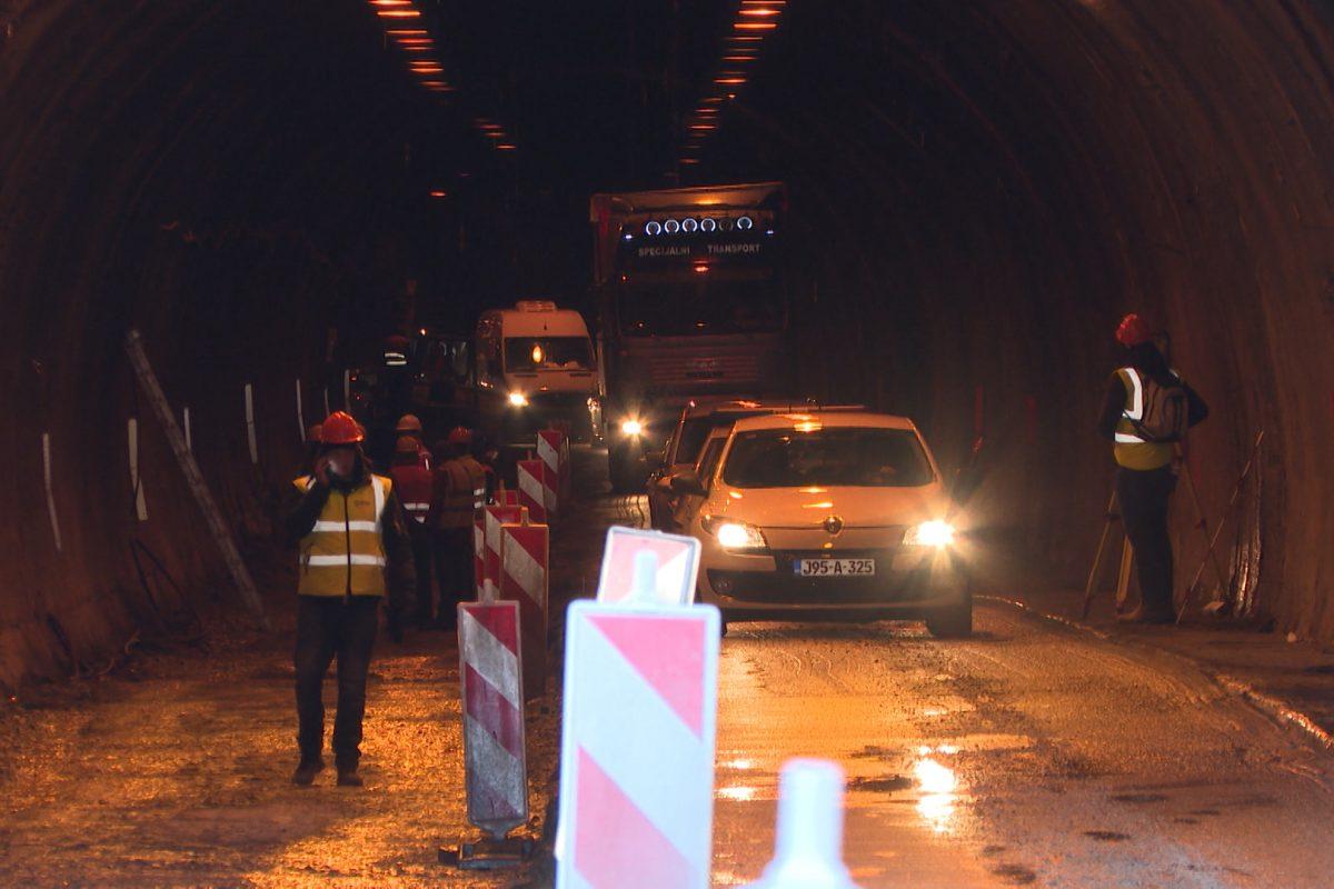 Od večeras ponovo noćne obustave saobraćaja u tunelu Crnaja