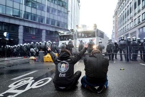 Sa današnjih protesta u Briselu - Avaz