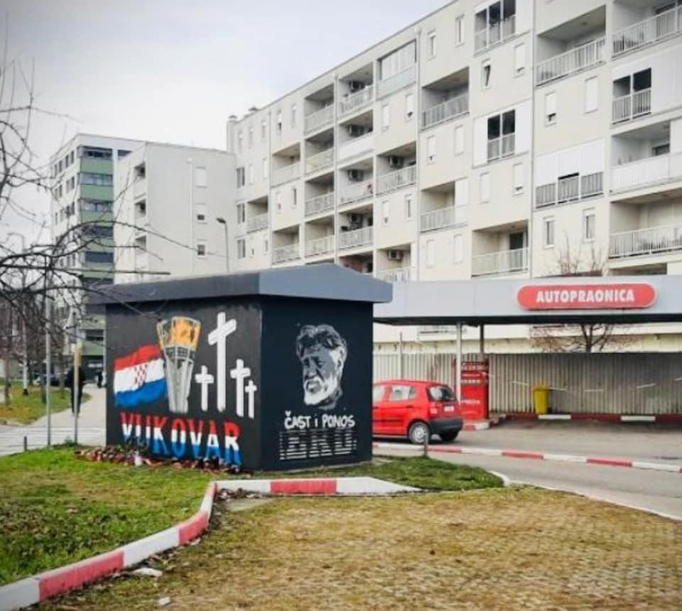 Mural zločincu Praljku ponovo osvanuo u Zagrebu