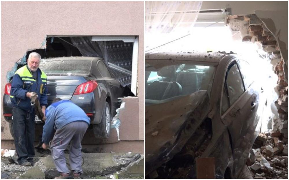Nesvakidašnja nesreća u Šapcu: Automobilom probio zid i ušao u dnevni boravak kuće