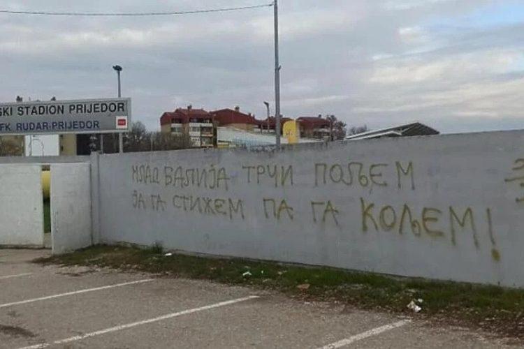 Grafit skandaloznog sadržaja u Prijedoru - Avaz