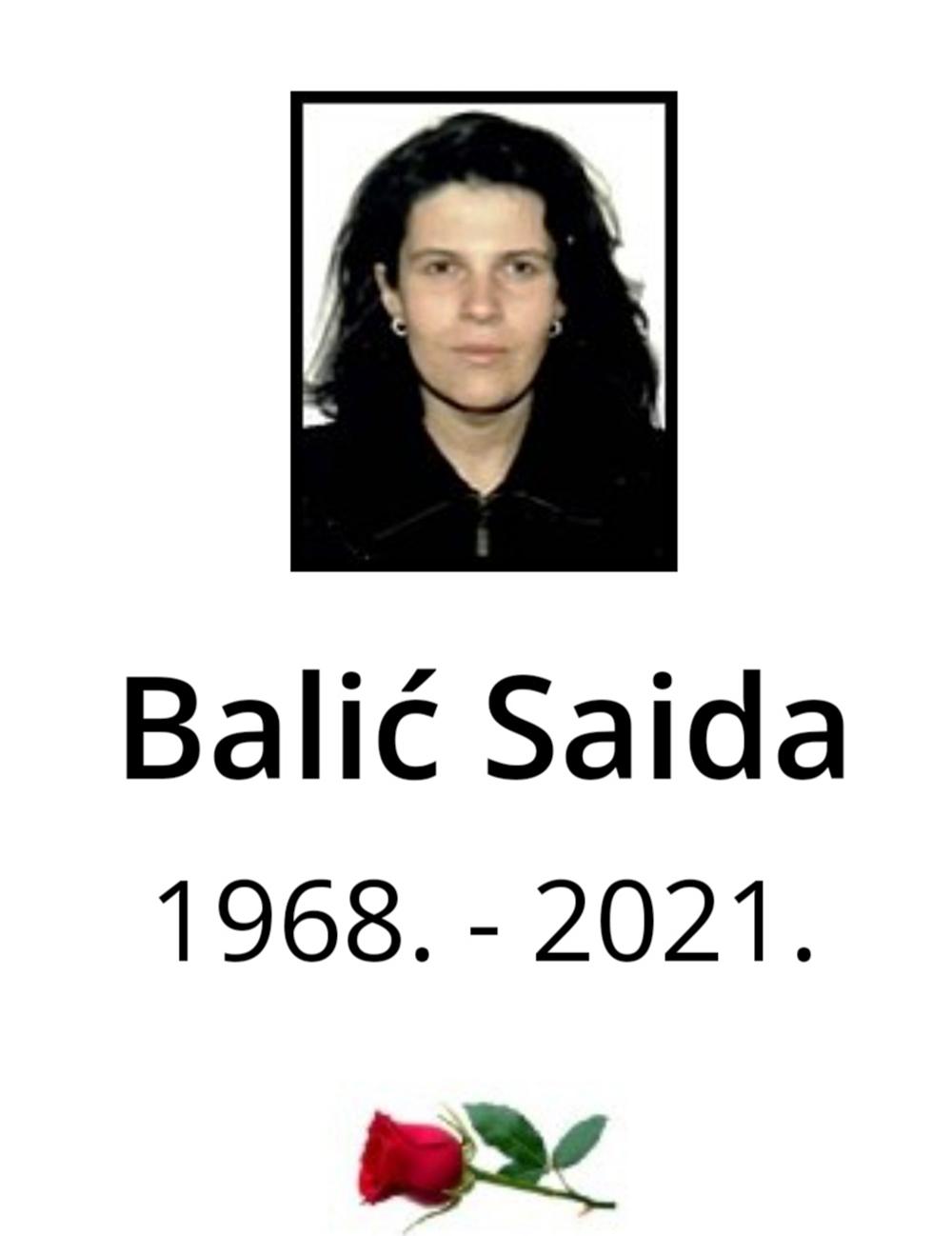Tragično stradala Saida Balić - Avaz
