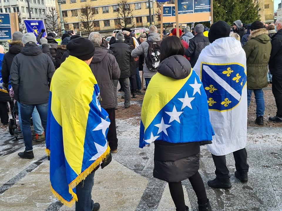 Protesti za domovinu BiH u Geteborgu: Ne dozvolite povratak u devedesete godine