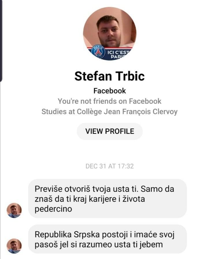 Prijetnje koje je Salkić dobio na društvenim mrežama - Avaz