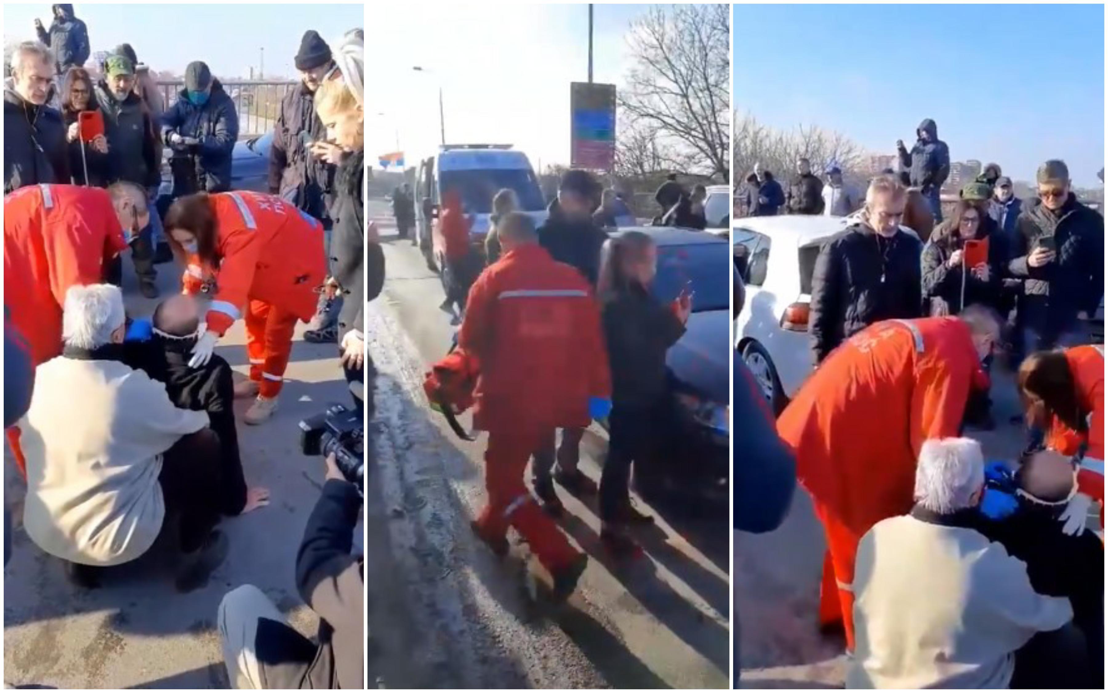 U Šapcu vozač automobilom pokušao proći vozilom kroz demonstrante