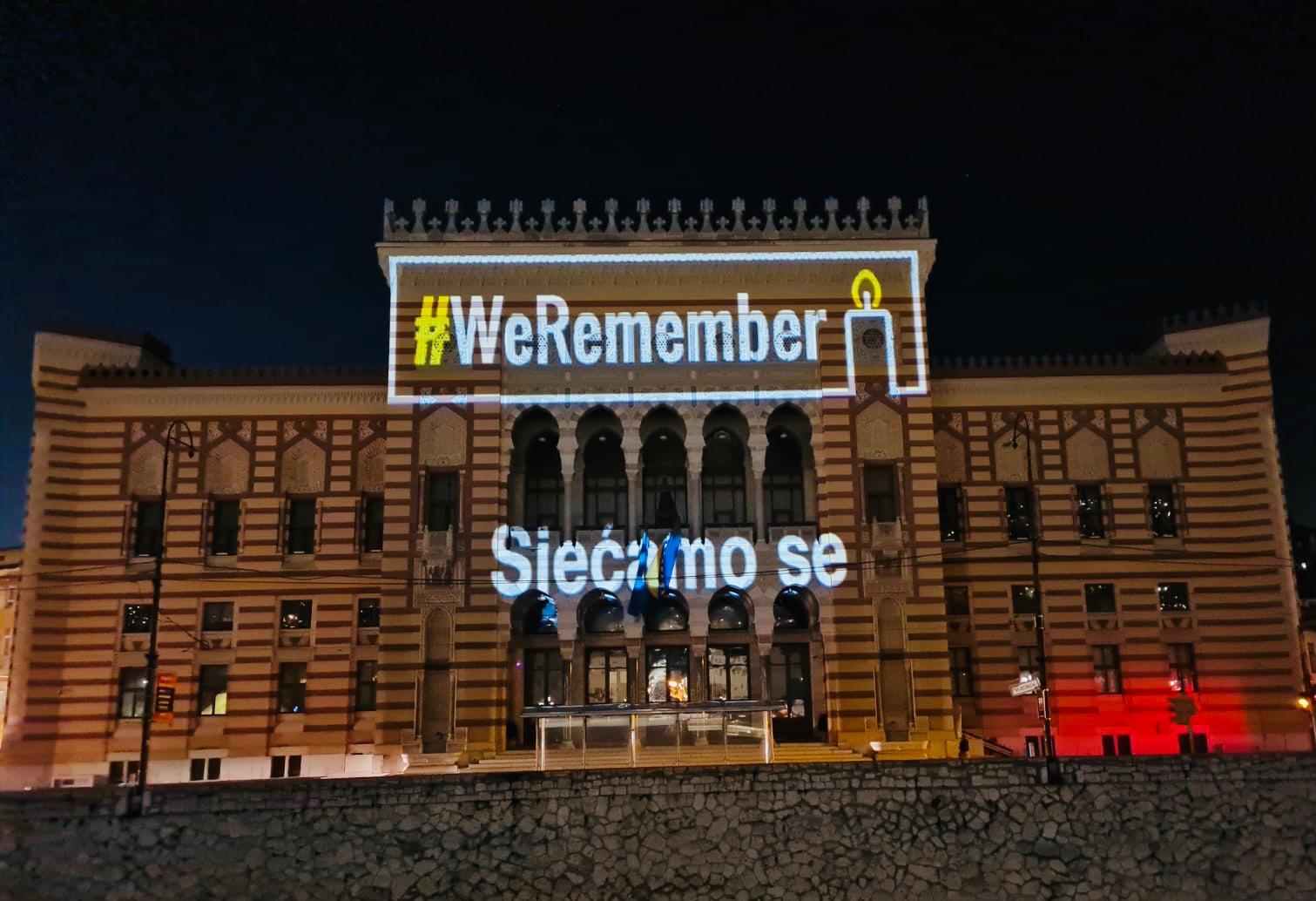 Vijećnica u Sarajevu u znaku Međunarodnog dana sjećanja na žrtve holokausta