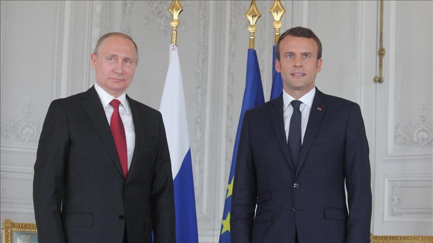 Putin says Russia, France share concern about security situation in Europe
