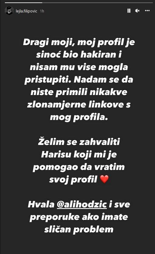 Status Lejle Filipović - Avaz
