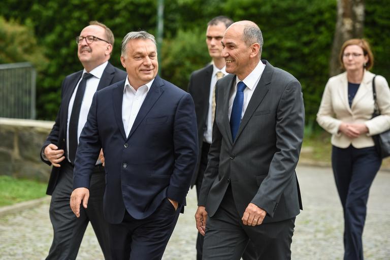Orban i Janša tokom jednog od ranijih susreta - Avaz