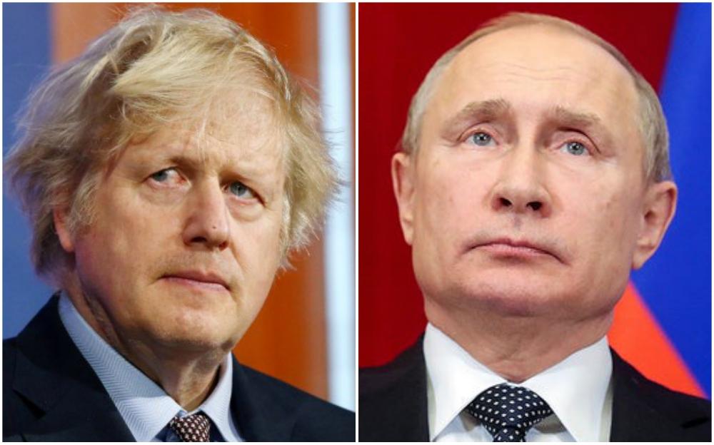 Boris Džonson i Vladimir Putin - Avaz