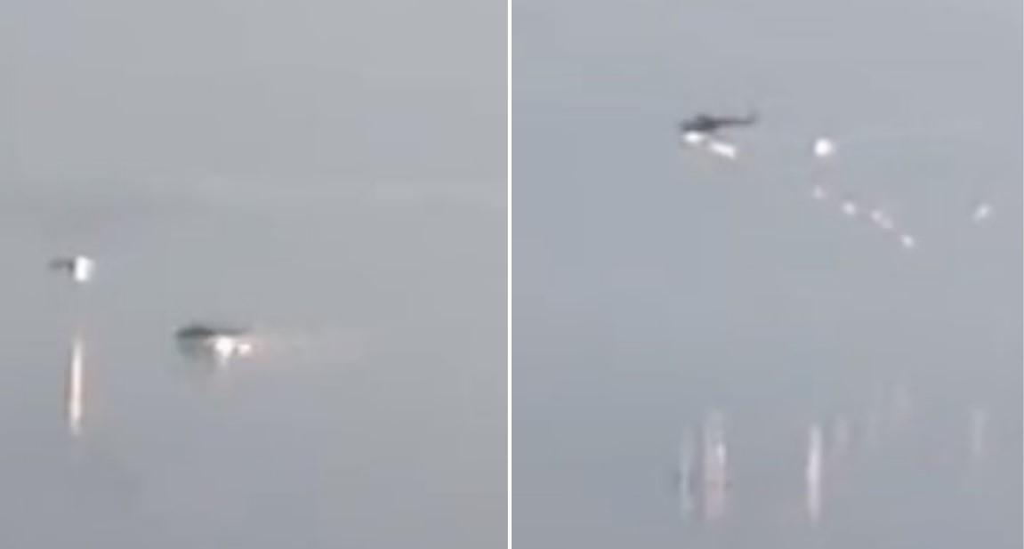 Na Twitteru je tako objavljen video zapis u kojem se vidi kako ukrajinska PVO uništava ruske helikoptere - Avaz