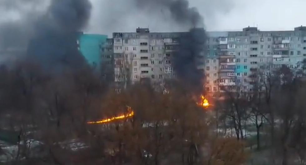 Mariupolj tokom granatiranja - Avaz
