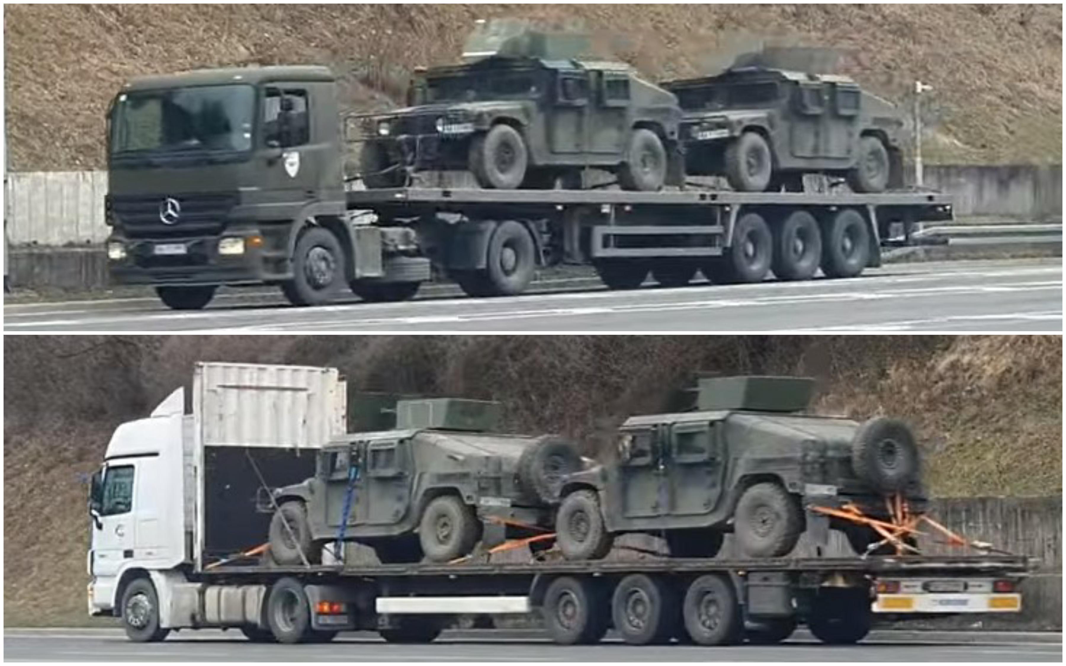 Video / EUFOR raspoređuje snage: U Sarajevo stigao konvoj višenamjenskih američkih Hamvi vozila