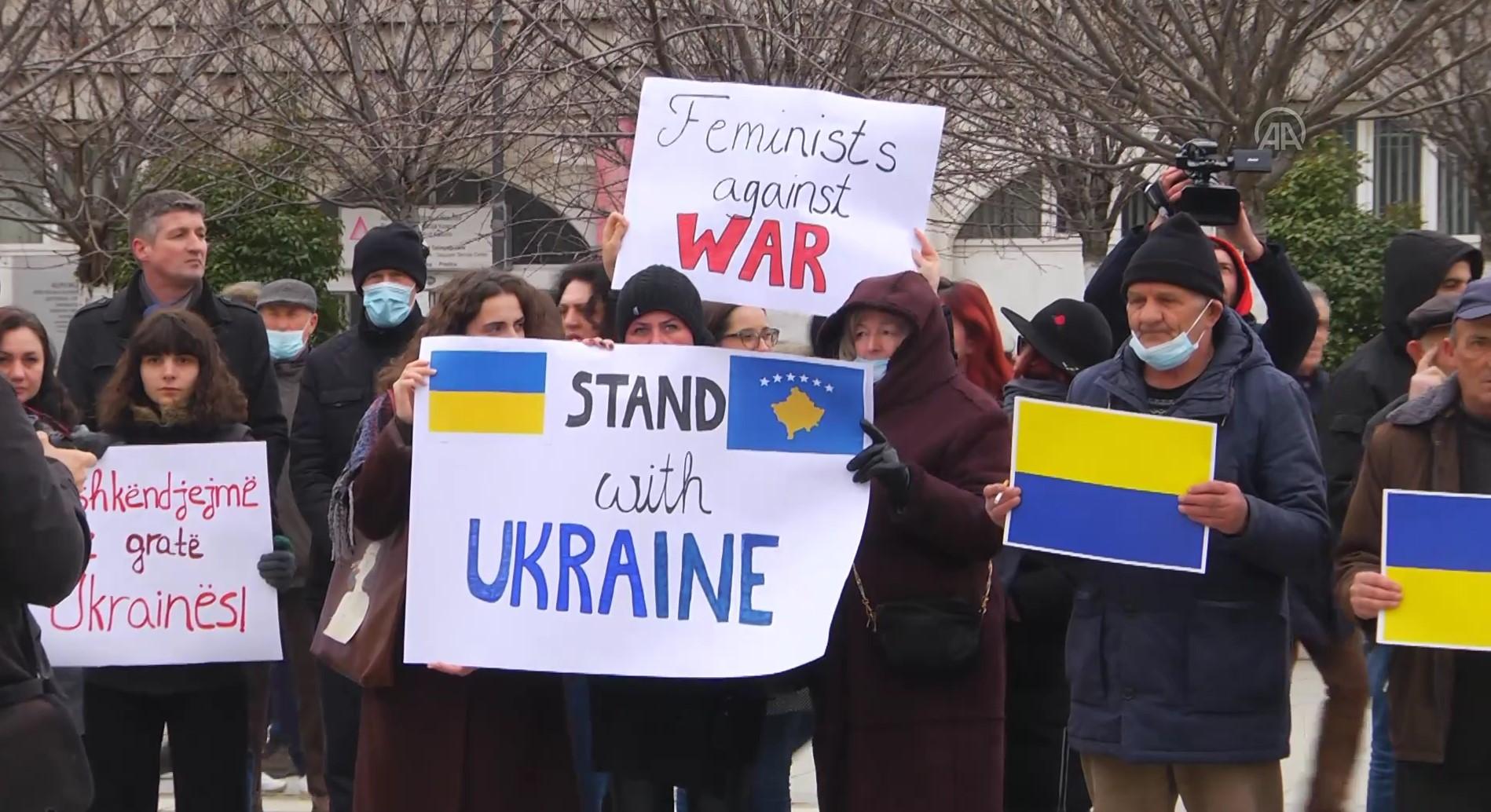 U Prištini održan protest solidarnosti sa narodom Ukrajine
